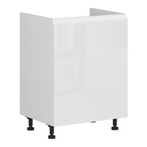 Szafka kuchenna pod zlewozmywak Sole 60 cm prawa biały połysk 32789 Szafka kuchenna pod zlewozmywak Sole 60 cm prawa biały połysk 32789