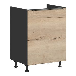 Szafka kuchenna pod zlewozmywak Sole L6 60 cm lewa dąb halifax natura 56564 Szafka kuchenna pod zlewozmywak Sole L6 60 cm lewa dąb halifax natura 56564