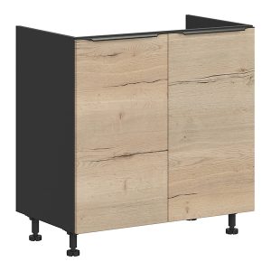 Szafka kuchenna pod zlewozmywak Sole L6 80 cm dwudrzwiowa dąb halifax natura 56719 Szafka kuchenna pod zlewozmywak Sole L6 80 cm dwudrzwiowa dąb halifax natura 56719
