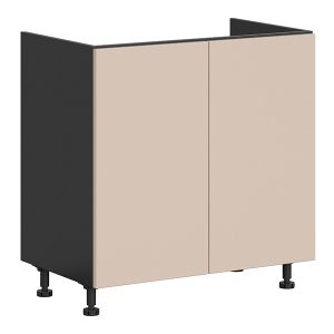 Szafka kuchenna pod zlewozmywak Tabes_2 80 cm dwudrzwiowa migdałowy beż 1101634 Szafka kuchenna pod zlewozmywak Tabes_2 80 cm dwudrzwiowa migdałowy beż 1101634
