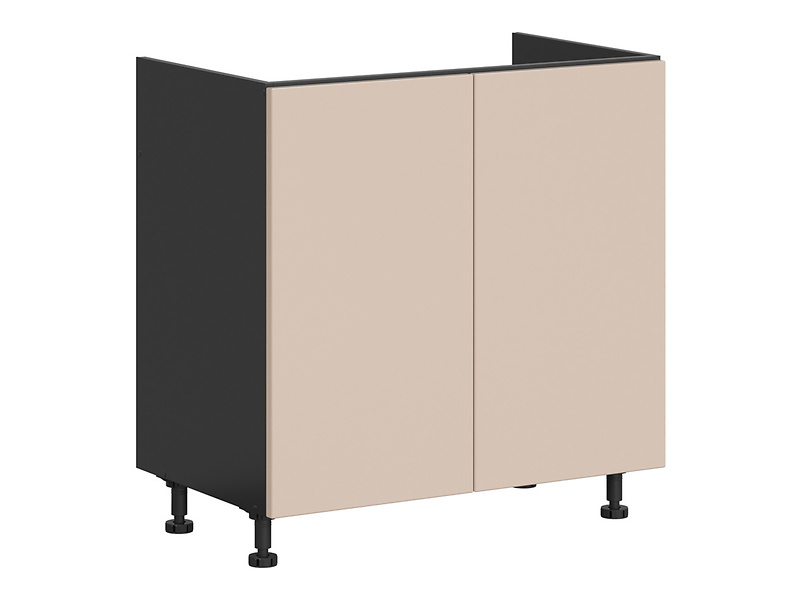 Szafka kuchenna pod zlewozmywak Tabes_2 80 cm dwudrzwiowa migdałowy beż 1101634