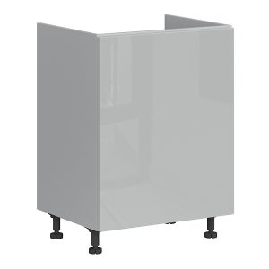 Szafka kuchenna pod zlewozmywak Top Line 60 cm prawa szary połysk 36839 Szafka kuchenna pod zlewozmywak Top Line 60 cm prawa szary połysk 36839