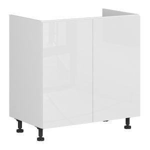 Szafka kuchenna pod zlewozmywak Top Line 80 cm dwudrzwiowa biały połysk 36758 Szafka kuchenna pod zlewozmywak Top Line 80 cm dwudrzwiowa biały połysk 36758