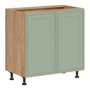 Szafka kuchenna pod zlewozmywak Verdi 80 cm dwudrzwiowa dąb hikora/szałwia mat 926374 Szafka kuchenna pod zlewozmywak Verdi 80 cm dwudrzwiowa dąb hikora/szałwia mat 926374