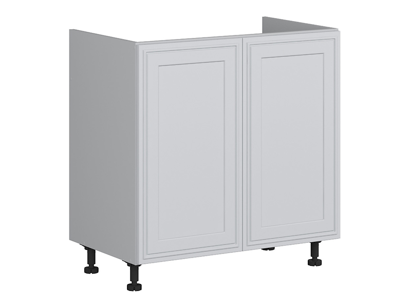 Szafka kuchenna pod zlewozmywak Verdi 80 cm dwudrzwiowa jasny szary mat 46926