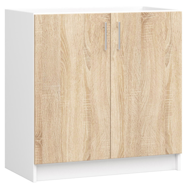 Szafka kuchenna S80 LIMA Biała, Dąb Sonoma 80x44,5x82 cm 302788