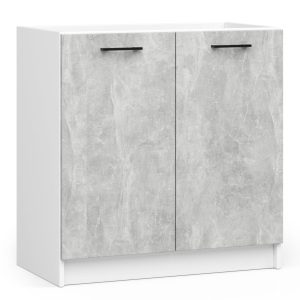 Szafka kuchenna S80 OLIWIA Biała, Beton 80x46x82 cm 303044 Szafka kuchenna S80 OLIWIA Biała, Beton 80x46x82 cm 303044