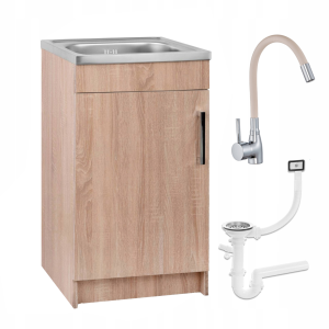 Szafka Kuchenna Sonoma 50×40 Zlew Bateria Beż Elastyczna 436514 Szafka Kuchenna Sonoma 50×40 Zlew Bateria Beż Elastyczna 436514