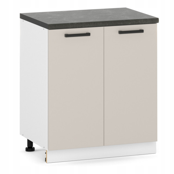 Szafka kuchenna stojąca 2d dolna 80cm kaszmir 653719