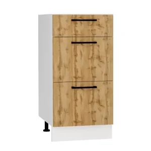Szafka kuchenna stojąca 40 BONO D40 S/3 dąb złoty 412614
