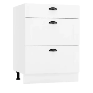 Szafka kuchenna stojąca 60 ADELE D60 S/3 biała mat 412294 Szafka kuchenna stojąca 60 ADELE D60 S/3 biała mat 412294