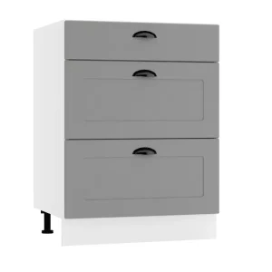 Szafka kuchenna stojąca 60 ADELE D60 S/3 szara mat 412570 Szafka kuchenna stojąca 60 ADELE D60 S/3 szara mat 412570