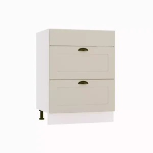 Szafka kuchenna stojąca 60 ADELE D60PC S/2 beżowy mat 412311