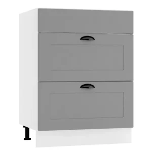 Szafka kuchenna stojąca 60 ADELE D60PC S/2 szara mat 412615