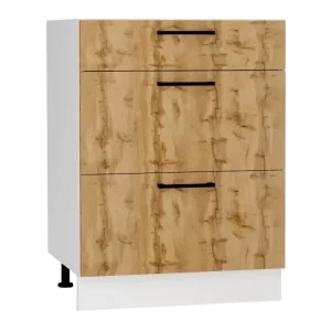 Szafka kuchenna stojąca 60 BONO D60 S/3 dąb złoty 412490