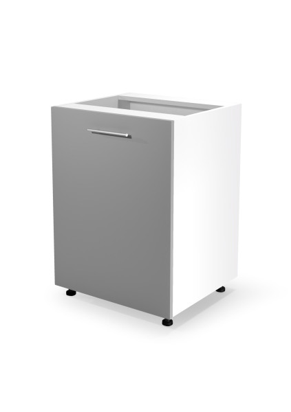 Szafka kuchenna stojąca 60 VENTO D-60/82 jasnoszary połysk 1000797