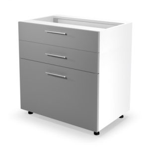 Szafka kuchenna stojąca 80 VENTO D3S-80/82 szary połysk 1000809 Szafka kuchenna stojąca 80 VENTO D3S-80/82 szary połysk 1000809