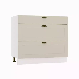 Szafka kuchenna stojąca 90 ADELE D90 S/3 PC beżowy mat 412617