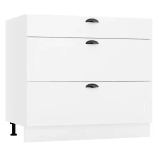 Szafka kuchenna stojąca 90 ADELE D90 S/3 PC biała mat 412558