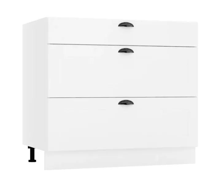 Szafka kuchenna stojąca 90 ADELE D90 S/3 PC biała mat 412558