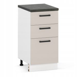 Szafka kuchenna stojąca dolna 40cm kaszmir 3 szuflady 653718 Szafka kuchenna stojąca dolna 40cm kaszmir 3 szuflady 653718