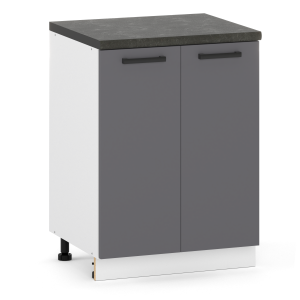 Szafka Kuchenna Stojąca Dolna 60cm 2-Drzwiowa 2D Antracyt 432549 Szafka Kuchenna Stojąca Dolna 60cm 2-Drzwiowa 2D Antracyt 432549