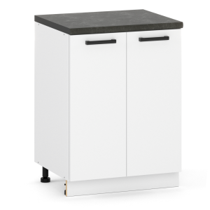 Szafka Kuchenna Stojąca Dolna 60cm 2-Drzwiowa 2D Biały Mat 432554 Szafka Kuchenna Stojąca Dolna 60cm 2-Drzwiowa 2D Biały Mat 432554