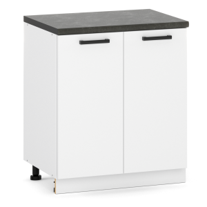 Szafka Kuchenna Stojąca Dolna 80cm 2-Drzwiowa 2D Biały Mat 432556 Szafka Kuchenna Stojąca Dolna 80cm 2-Drzwiowa 2D Biały Mat 432556