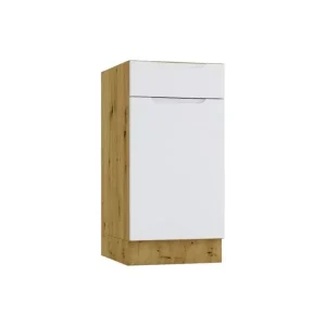 Szafka kuchenna stojąca ISABEL D40S/1 P/L szary mat/dąb arti 412292