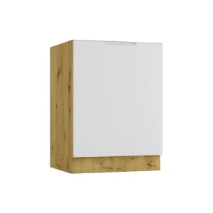 Szafka kuchenna stojąca ISABEL D60 P/L szary mat/dąb artisan 412584