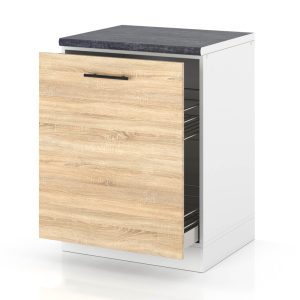 Szafka kuchenna stojąca kosz cargo 60cm spremium dąb sonoma 377989