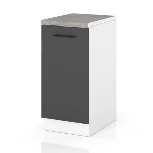 Szafka kuchenna stojąca modułowa 40cm spremium szary mat 377745