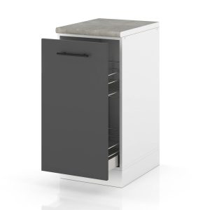 Szafka kuchenna stojąca modułowa cargo 40cm spremium szary 378066