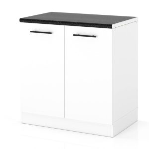 Szafka kuchenna stojąca modułowa duża 80cm spremium biała 377755