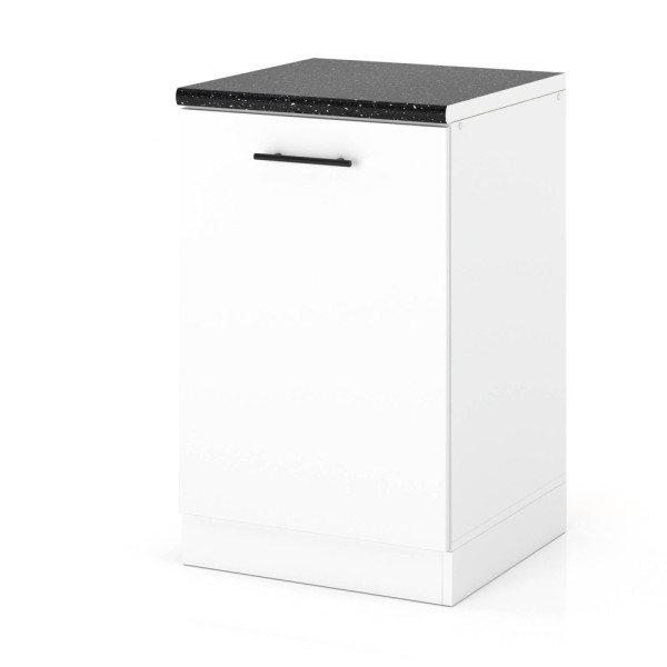 Szafka kuchenna stojąca na nóżkach 50cm spremium biały mat 377737