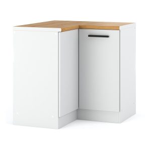 Szafka kuchenna stojąca narożna 90cm blande biała mat 376698