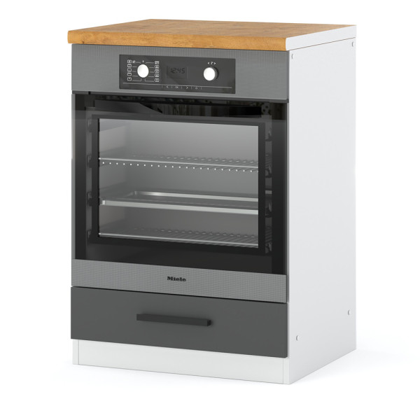 Szafka kuchenna stojąca piekarnik 60cm blande biała szara 374146
