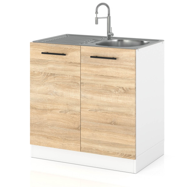 Szafka kuchenna stojąca pod zlewozmywak 80cm spremium sonoma 636962
