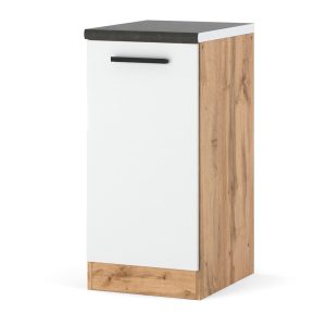 Szafka kuchenna stojąca z blatem blande 40cm wotan biały mat 601955 Szafka kuchenna stojąca z blatem blande 40cm wotan biały mat 601955