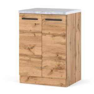 Szafka kuchenna stojąca z blatem blande 60cm dąb wotan 601976 Szafka kuchenna stojąca z blatem blande 60cm dąb wotan 601976
