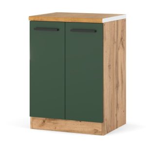 Szafka kuchenna stojąca z blatem blande 60cm wotan zieleń 601973 Szafka kuchenna stojąca z blatem blande 60cm wotan zieleń 601973