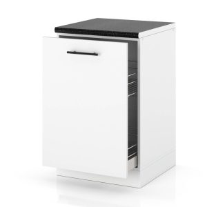 Szafka kuchenna stojąca z koszem cargo 50cm spremium biała 378061