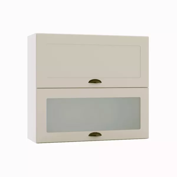 Szafka kuchenna wisząca 80 ADELE W80 GRF/2 SD beżowy mat 392524