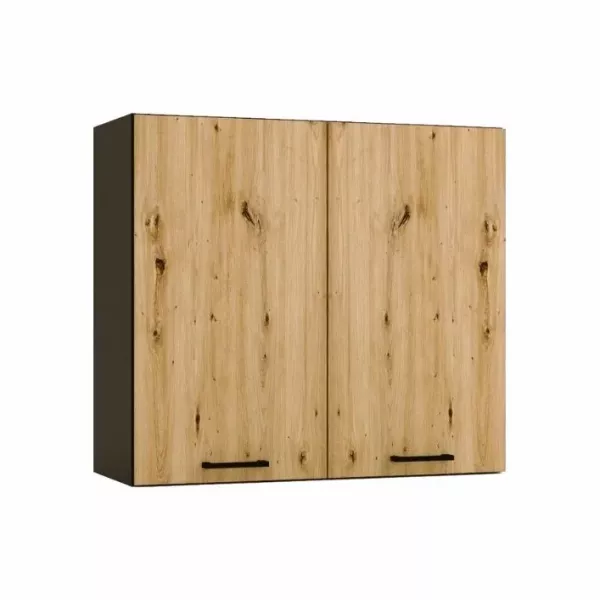 Szafka kuchenna wisząca ANIKA W80 grafitowa/dąb artisan 392425