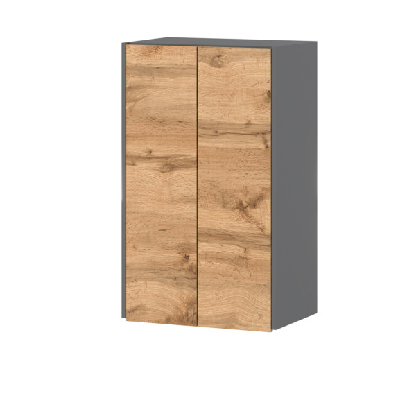 Szafka kuchenna wisząca bella modułowa 60cm szara dąb wotan 377117