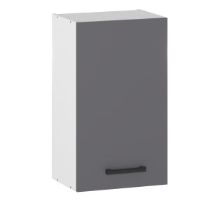 Szafka Kuchenna Wisząca Górna 40cm 1-Drzwiowa 1D Szyna Antracyt 432567