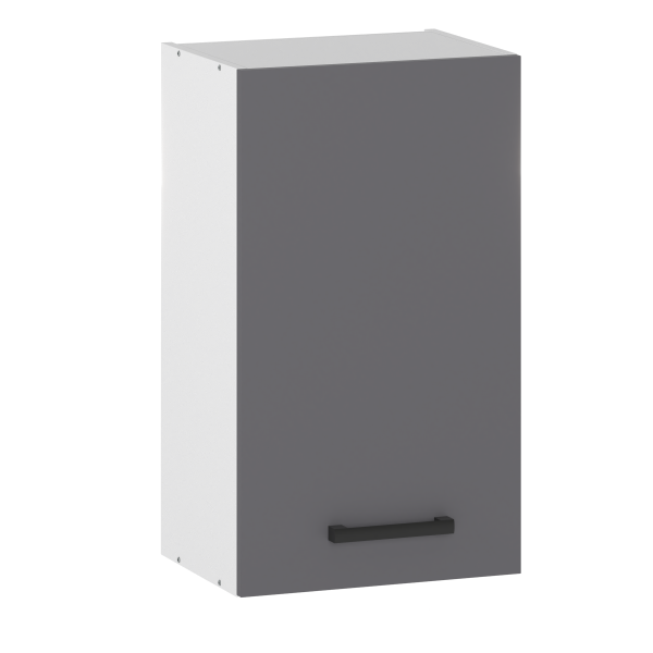 Szafka Kuchenna Wisząca Górna 40cm 1-Drzwiowa 1D Szyna Antracyt 432567