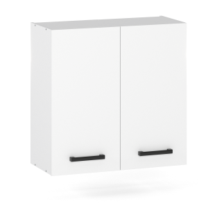Szafka Kuchenna Wisząca Górna 60cm 2-Drzwiowa 2D Szyna Biały Mat 432572