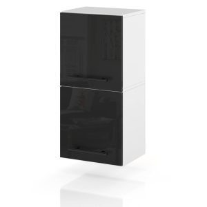 Szafka kuchenna wisząca klapowa 30cm spremium czarny połysk 374393 Szafka kuchenna wisząca klapowa 30cm spremium czarny połysk 374393