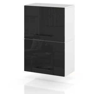 Szafka kuchenna wisząca klapowa 45cm spremium czarny połysk 374301 Szafka kuchenna wisząca klapowa 45cm spremium czarny połysk 374301
